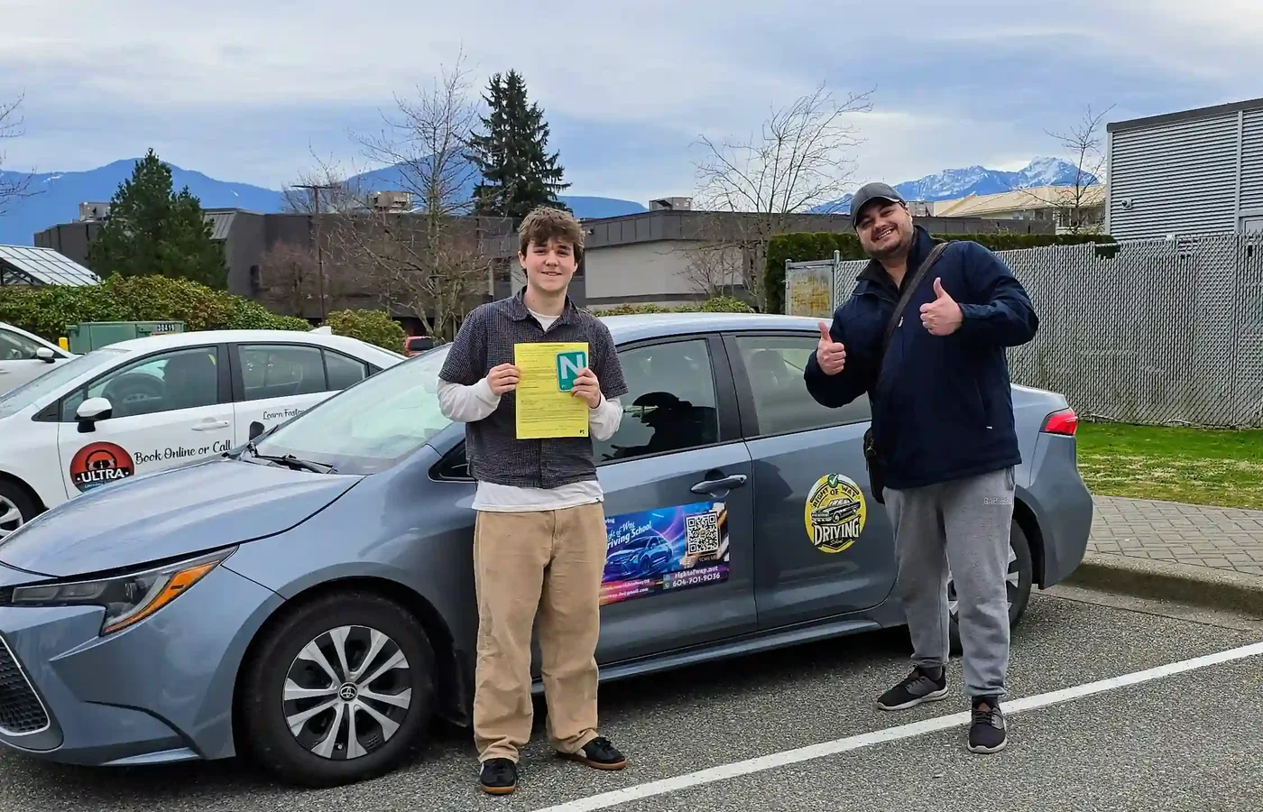Right of Way teen student with N license in Chilliwack